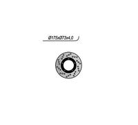 DISCO FRENO ANTERIORE NG 1237 POUR PIAGGIO 125 HEXAGON 94/97