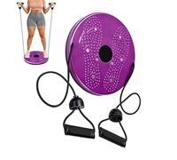 Disco Giratorio per Vita 25cm con Bande di Resistenza, Pedana Rotante Fitness per Addominali e Core, Escultore Girovita Modellante per Home Workout e Massaggio Plantare, Silenzioso