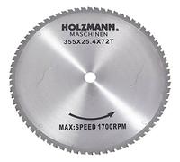 Holzmann Lame de scie circulaire au carbure MKS355SB 355 x 25.4 mm 72 dents 1 pc