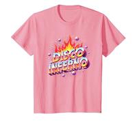 Disco Inferno: Retro Dance Party Fever Art Graphique T-Shirt, Enfant, Rose, 2 Ans