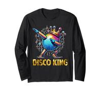 Disco King Costume 70s Dance Parties LED Disco Light Dabbing Manche Longue