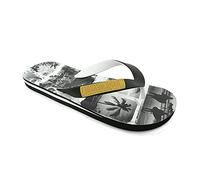 Disco las palmeras - Brasileras Tongs Homme Antidérapantes confortables chaussures de plage/piscine/urbaines noir 39/40 EU