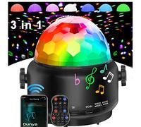 Disco ligh Bluetooth Speaker, Lumièr de fête activées par le son, 3 en 1 télécommande USB Halloween Mini Disco Ball Ligh, pour DJ, fêtes de Noël, piscine, club, maison, église