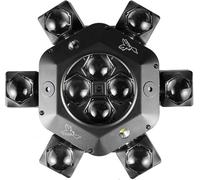 Disco Light 6 LED Moving Head Projector with Laser, DJ Stage Effect Lighting with DMX & Sound Activation for Wedding Party, Concert, Club, Birthday, KTV, Festival and Home Use