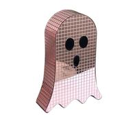 Disco Mirror Ornement Fantôme，Ghost Disco Table Decoration，Flash Patch Design，Convient À La Décoration Des Étagères, Chambres,Ordinateurs De Bureau, Soirées D'horreur Et D'autres Activités，11x3,8x16cm