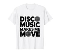 Disco Music Makes Me Move Vintage 70's Dancing Retro Dance T-Shirt