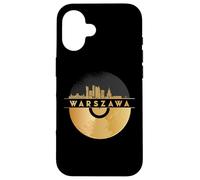 Disco-Musique 80s 90s Party Skyline-Poland-Warsaw-Warszawa Coque pour iPhone 16