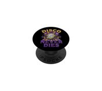Disco Never Dies - Retro Disco Ball Vintage Dance Party PopSockets PopGrip Adhésif