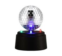 Disco Party Light - Mini Dance Ball, Éclairage de scène LED | Miroir à batterie Disco Ball, illumination de piste de danse tournante, lumière de décoration de fête vibrante pour les événements de grou