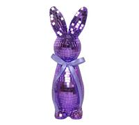 Disco Rabbit - Reflective Easter Figurine, Rabbit Decor Figurines for Embellishing, Bunny Mantel Set, Spring Decoration Gear with Premium Quality, Holiday Ornament Figures for Shining and Posing