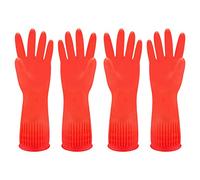 Discoball Lot de 2 paires de gants de lavage en caoutchouc imperméables extra longs Medium
