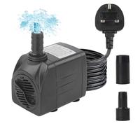 Discoball Pompe à eau submersible 25 W 400 Gph 1500 L/h,Mini pompe à eau ultra silencieuse avec 2 buses,Pompe de rechange pour fontaine d'aquarium, de jardin,Caractéristiques hydroponique statuaire
