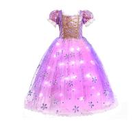 Discoball Raiponce vêtements pour filles Raiponce dress up fille enfants Fantaisie Robe fête anniversaire célébration halloween costume