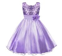 Discoball Robe de princesse, sans manches pour Filles Violet 9-10 ans