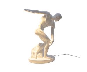 Discobolux Table/ Lampadaire Blanc