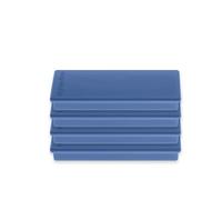 Discofix Lot de 4 aimants rectangulaires Bleu foncé 55 x 22 x 8 mm