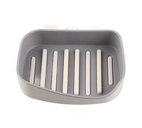 Discolaire à Savon Mural avec Conception de Drainage, Support de Savon en Plastique pour L'organisation de la Salle de Bain, Plateau de Rangement Polyvalent pour Savon, éponge