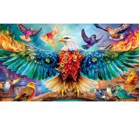 Discord_Aigle à tête Blanche Puzzle 1000 Pièces pour Adultes - en Carton Recyclé pour la Décoration 38x52cm/1000pcs