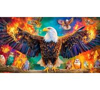 Discord_Aigle à tête Blanche Puzzle 1000 Pièces pour Adultes - en Carton Recyclé pour la Décoration 75x50cm/1000pcs