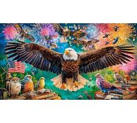 Discord_Aigle à tête Blanche Puzzle 1000 Pièces pour Adultes - en Carton Recyclé pour la Décoration 75x50cm/1000pcs