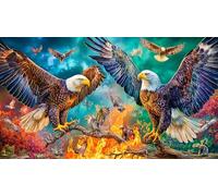 Discord_Aigle à tête Blanche Puzzle pour Adultes: 1000 Pièces en Carton Recyclé - Décoration 38x52cm/1000pcs