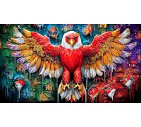 Discord_Aigle à tête Blanche Puzzle pour Adultes: 1000 Pièces en Carton Recyclé pour la Décoration 38x26cm/1000pcs