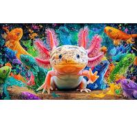 Discord_Axolotl Puzzle 1000 Pièces pour Adultes - en Carton Recyclé pour la Décoration 75x50cm/1000pcs