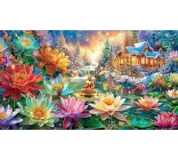 Discord_kuangjingjing0805_Un_Bouddha_Assis_sur_Une_Fleur_de_Lotus_avec_b9F41a67 Puzzle pour Adultes 1000 pièces - Jeu Difficile & Stimulant Activité à Domicile Cadeau 75x50/1000pcs