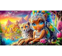 Discord_La Reine d'Égypte Puzzle de 1000 pièces Décoration pour Adultes Carton 100% recyclé 38x52cm/1000pcs
