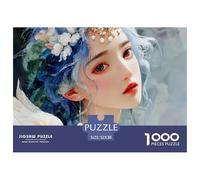 Discord_sinoshow_24085_3D_Anime-Inspired_Girl_with_Blue_and_Green_Hair__d35e8391-5592-459a-9e5c-d463b2678c1e_1 1000 Pièces Puzzles Stimulant Et Éducatif Puzzle, Jouets Éducatifs Uniques Et Stimulants