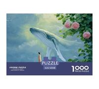 Discord_sinoshow_24085_a_Beautiful_Blue_Whale_Floating_in_The_air_Above_1f188628-199b-4044-98f1-d53325a3170a_4 1000 Pièces Casse-tête Difficile, Dur, Quasi Impossible Jeu De Puzzle, Jouets Éducatifs
