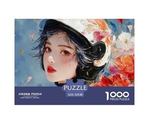 Discord_sinoshow_24085_a_Japanese_Girl_Wearing_an_Electric_Motorcycle_h_c8881114-3a04-42f8-8630-631d945a6694_3 1000 Pièces Casse-tête Amusant, Stimulant Et Cérébral Jeu De Puzzle, Cadeau De Noël Aux