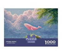 Discord_sinoshow_24085_a_Pink_Whale_soars_Through_The_Sky_Above_Los_ang_7627ea6b-3840-4705-abda-e21ddfa26b19_2 1000 Pièces Casse-tête Stimulant Et Éducatif Puzzle, Cadeau De Noël Aux Images Éclatante