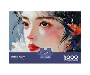 Discord_sinoshow_24085_Portrait_of_a_Young_Woman_in_The_Style_of_yoji_s_5a8525e8-29db-4d23-86c3-e6e50e029e36_1 1000 Pièces Puzzles Difficile, Dur, Quasi Impossible Puzzle, Jeu Familial Anti-Stress, C