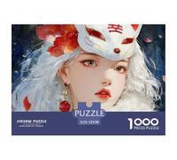 Discord_sinoshow_24085_White-Haired_Girl_with_Fox_Ears_and_a_Red_Crysta_a5f6e26c-dd2d-45db-92ce-6351e66ad243_2 1000 Pièces Puzzles Difficile, Dur, Quasi Impossible Puzzle, Jouets Éducatifs Uniques Et