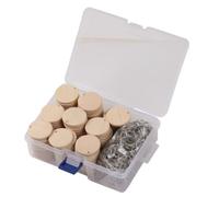 Discos De Madera Redondos Con Llavero, Con Agujeros, Recordatorios, Calendario, Virutas De Madera, Manualidades, Diy, 100 Uds.