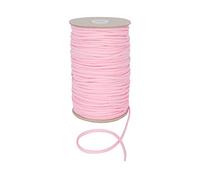 Discount Fabrics LTD Cordon tressé Anorak durable - 4 mm de large en polyester pour cordon de serrage pour sweat à capuche et vêtements (rose pâle, 10 m)