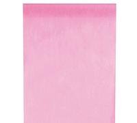 Discount Mariage - Chemin de table tissu non tissé uni rose