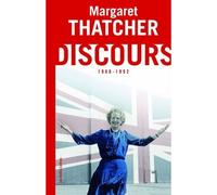 Discours (1968-1992) - Margaret Thatcher - Belles Lettres - broché - Biographie