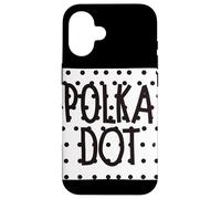 Discours à Pois Noirs et Blancs Coque pour iPhone 16