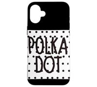 Discours à Pois Noirs et Blancs Coque pour iPhone 16 Plus