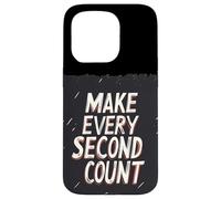 Discours amusant avec le costume Make Every Second Count Coque pour iPhone 15 Pro
