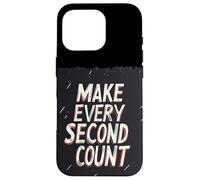 Discours amusant avec le costume Make Every Second Count Coque pour iPhone 16 Pro
