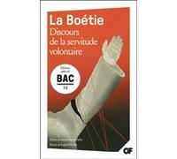 Étienne de La Boétie – Discours de la servitude volontaire – Bac 2026 – Poche (Flammarion)