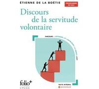Étienne de La Boétie – Discours de la servitude volontaire – Bac 2026 – Poche (Gallimard)