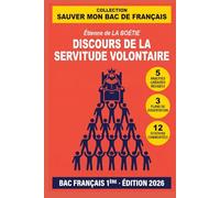 Discours de la servitude volontaire - La Boétie: 5 Analyses linéaires rédigées, 12 Citations commentées, 3 Plans de dissertation - Parcours Individu et pouvoir - BAC Français Première