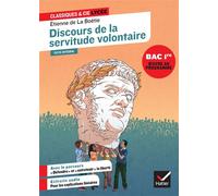 Discours de la servitude volontaire (oeuvre au programme du Bac de français 2026, 1re) Suivi du parcours « Défendre et entretenir la liberté » - Etienne La Boétie - Hatier - broché - Scolaire / Univer