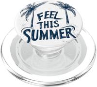 Discours de Pretty Feel this Summer pour les amoureux des palmiers PopSockets PopGrip pour MagSafe
