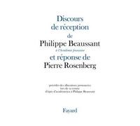 Discours de réception à l'Académie française - Philippe Beaussant - Fayard - broché - Roman