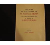 Discours De Reception De Marcel Brion